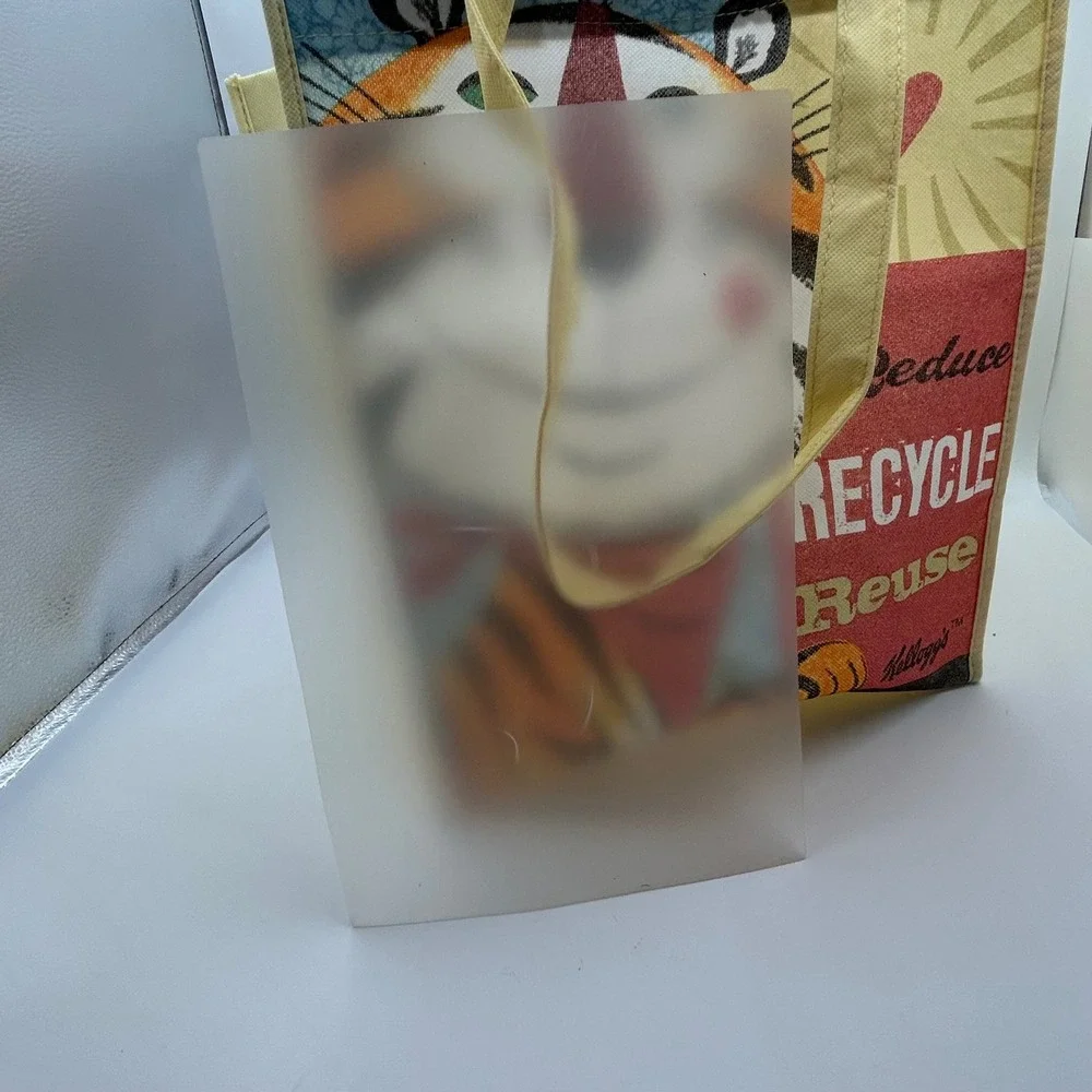 Kellogg's Tony‎ the Tiger Tote Bag Unisex OS Yellow Recycle Reuse Cereal 2010